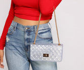 Sac à main bandoulière matelassé transparent avec finition impeccable